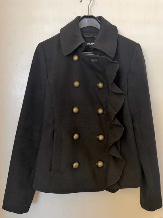 DKNYC Jackets & Blazers - DKNY Women’s ruffles trims coat